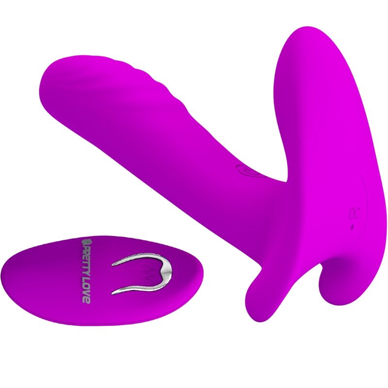 PRETTY LOVE - MASSAGER & VIBRATOR 12 VIBRATIONEN FERNBEDIENUNG LILA