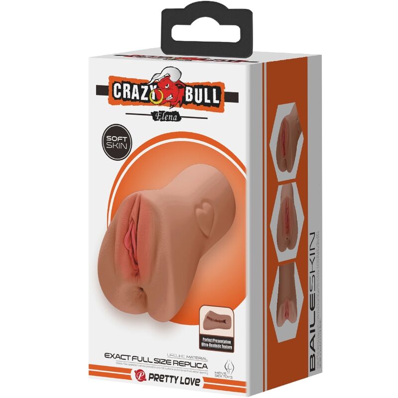 CRAZY BULL - SCARLET VAGINA AND ANUS DESIGN WITH HEART FOOD