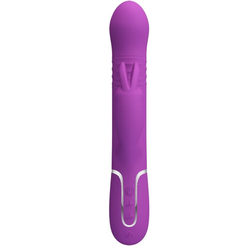 PRETTY LOVE - COALE 4 IN 1 MULTIFUNCTIONAL RABBIT VIBRATOR PURPLE