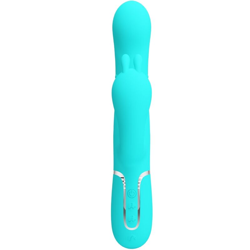 PRETTY LOVE - CAMMY 4 IN 1 MULTIFUNCTIONAL TRIPLE RABBIT VIBRATOR BLUE