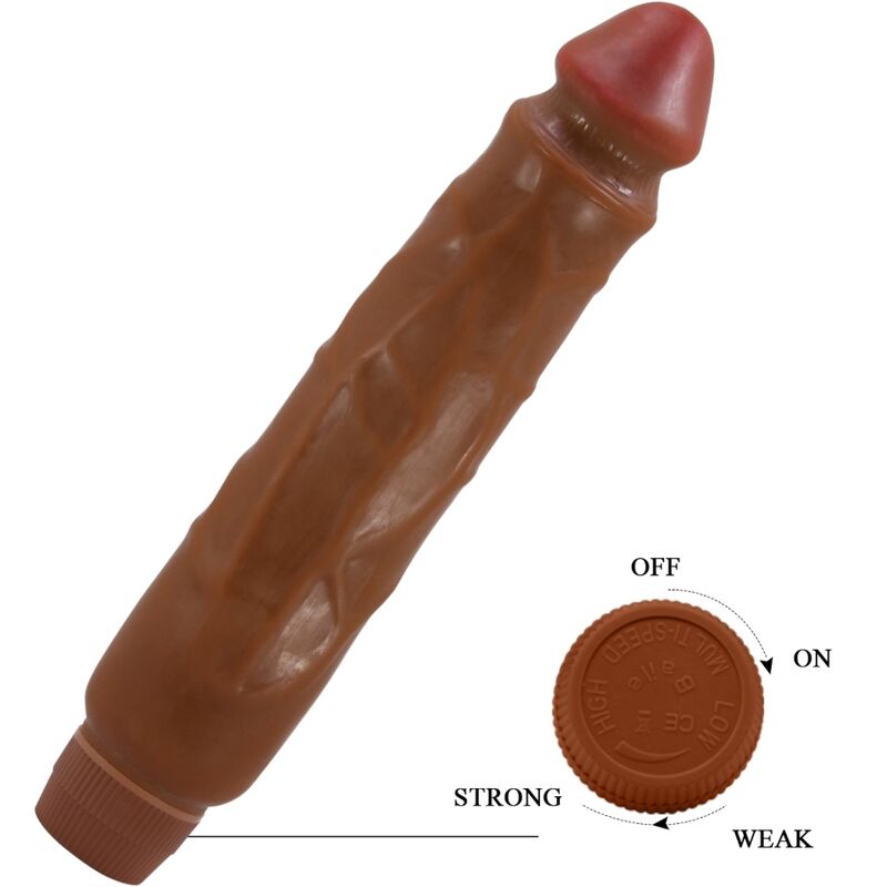 BAILE - JACK REALISTIC VIBRATOR 26 CM MULATTE
