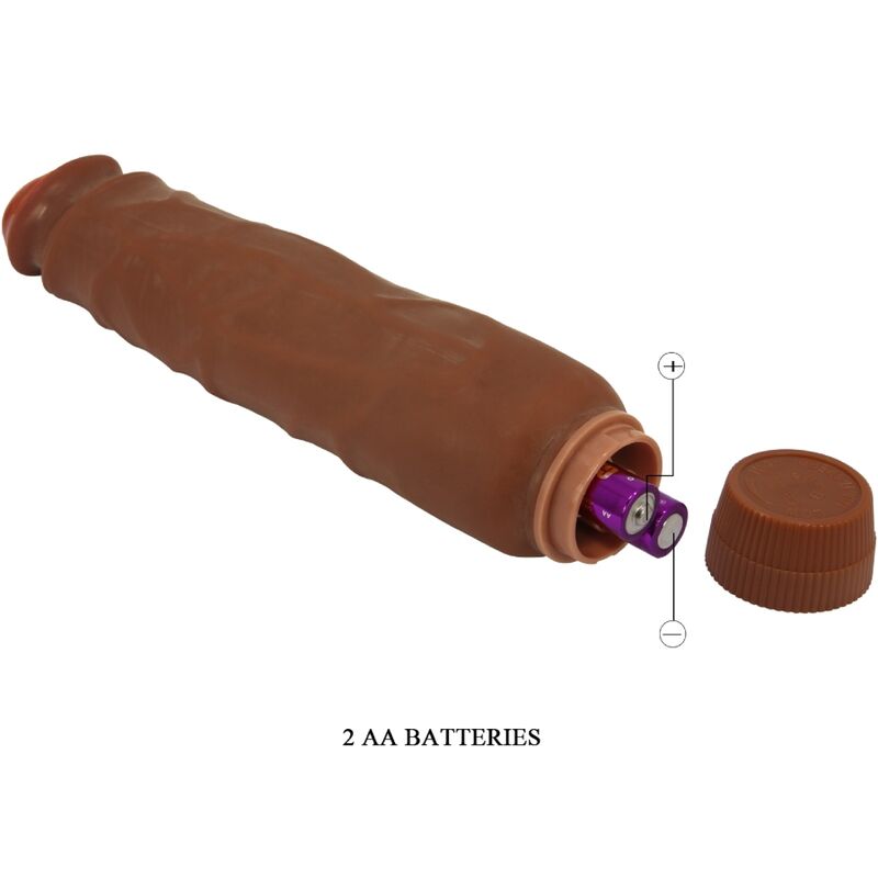 BAILE - JACK REALISTIC VIBRATOR 26 CM MULATTE