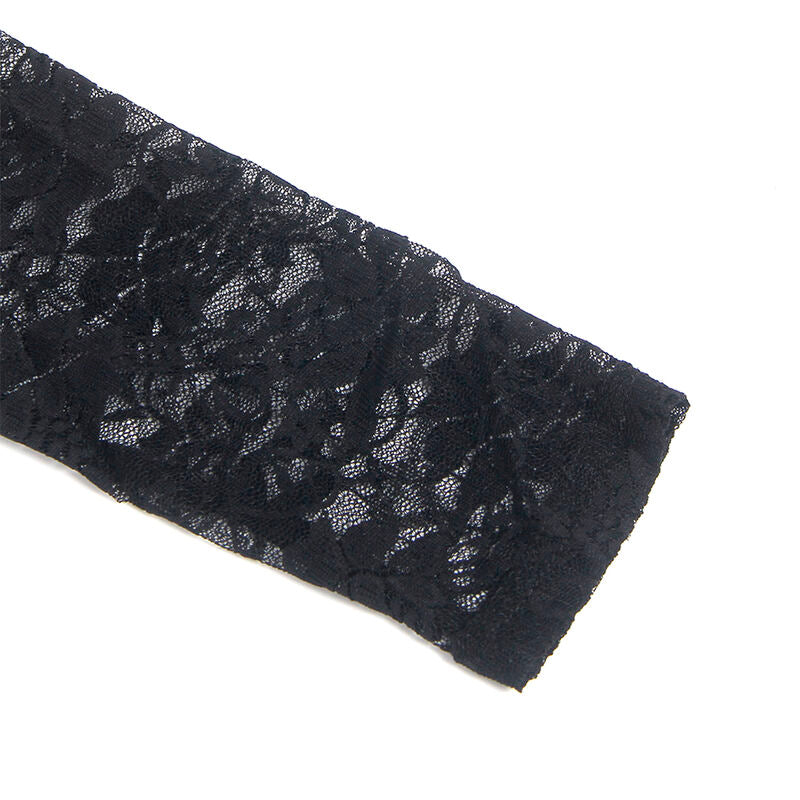 SUBBLIME - 955595 Long-sleeved dress with black lace, size S/M