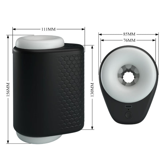 PRETTY LOVE - DJ GIRL MALE VIBRATION MASTURBATOR 5 SETTINGS BLACK