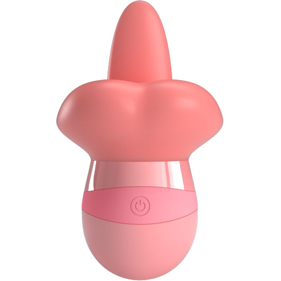 PRETTY LOVE - KYLEE TONGUE CLITORAL STIMULATOR 10 VIBRATIONS NUDE PINK
