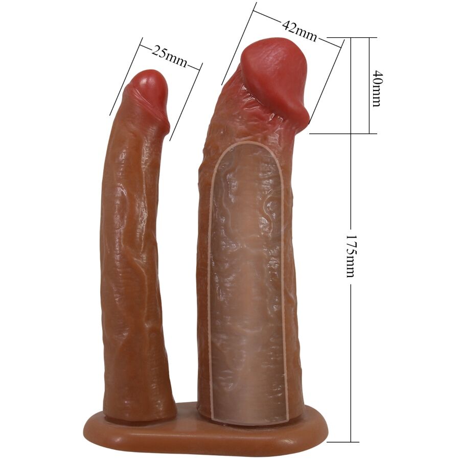 PRETTY LOVE - KEAVEN HARNESS SLIP UNIVERSAL &amp; COMFORTABLE DOUBLE DILDO