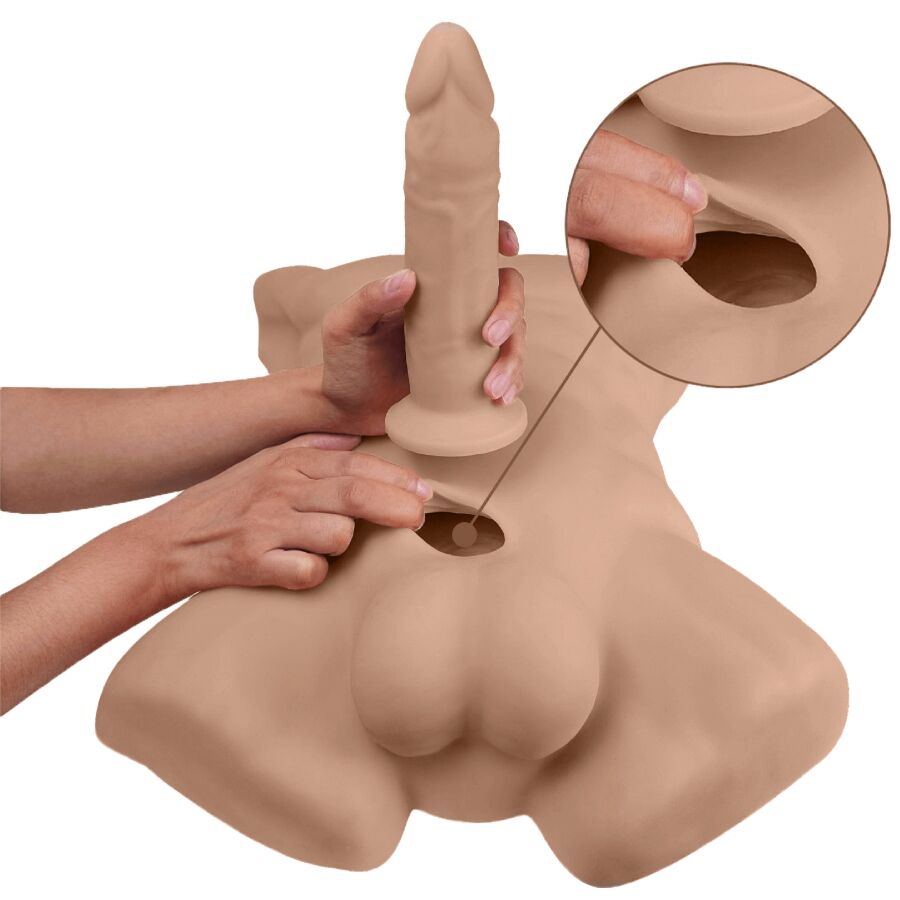 SILEXD - APOLLO L REALISTISCHER MÄNNLICHER TORSO KARAMELL