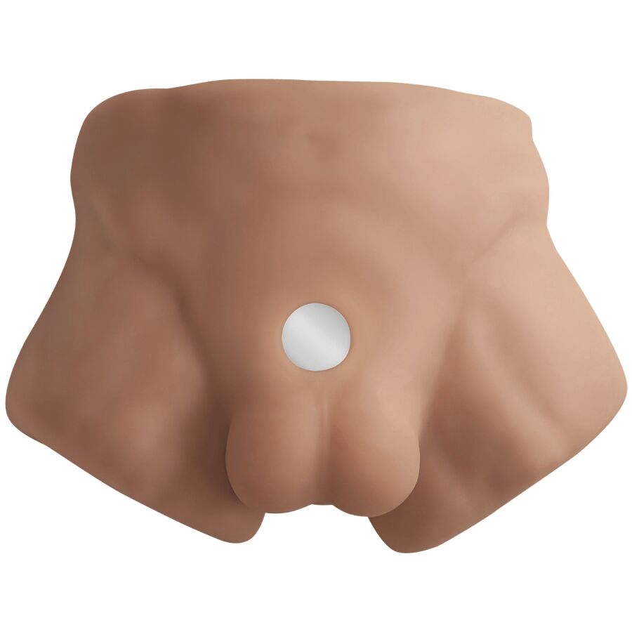 SILEXD - APOLLO S REALISTISCHER MÄNNLICHER HALBTORSO KARAMELL