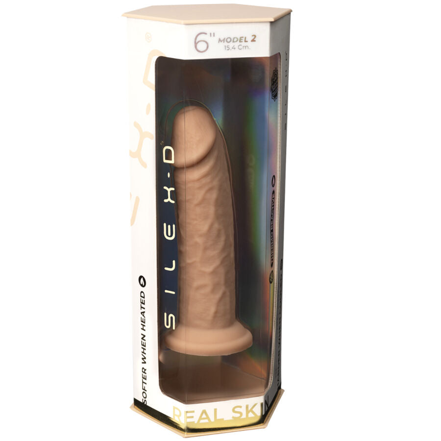 SILEXD - REALISTIC PENIS MODEL 2 PREMIUM THERMAL ACTIVE SILICONE 15.4 CM