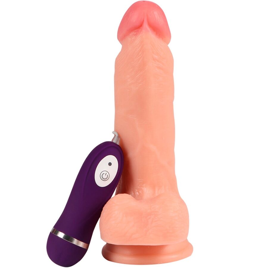SHEQU - IRON DRAGON VIBRATORDILDO MIT FERNBEDIENUNG 17,5 CM