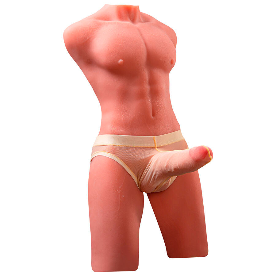 XISE – JASON HALF BODY REALISTIC MALE TORSO WITH IMPACT AND VIBRATION FEATURES 55 CM