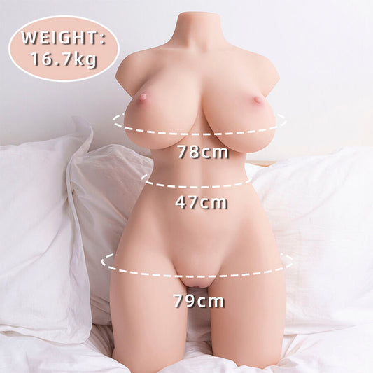 XISE – Realistic, well-groomed female torso with thrusting function, 71 cm