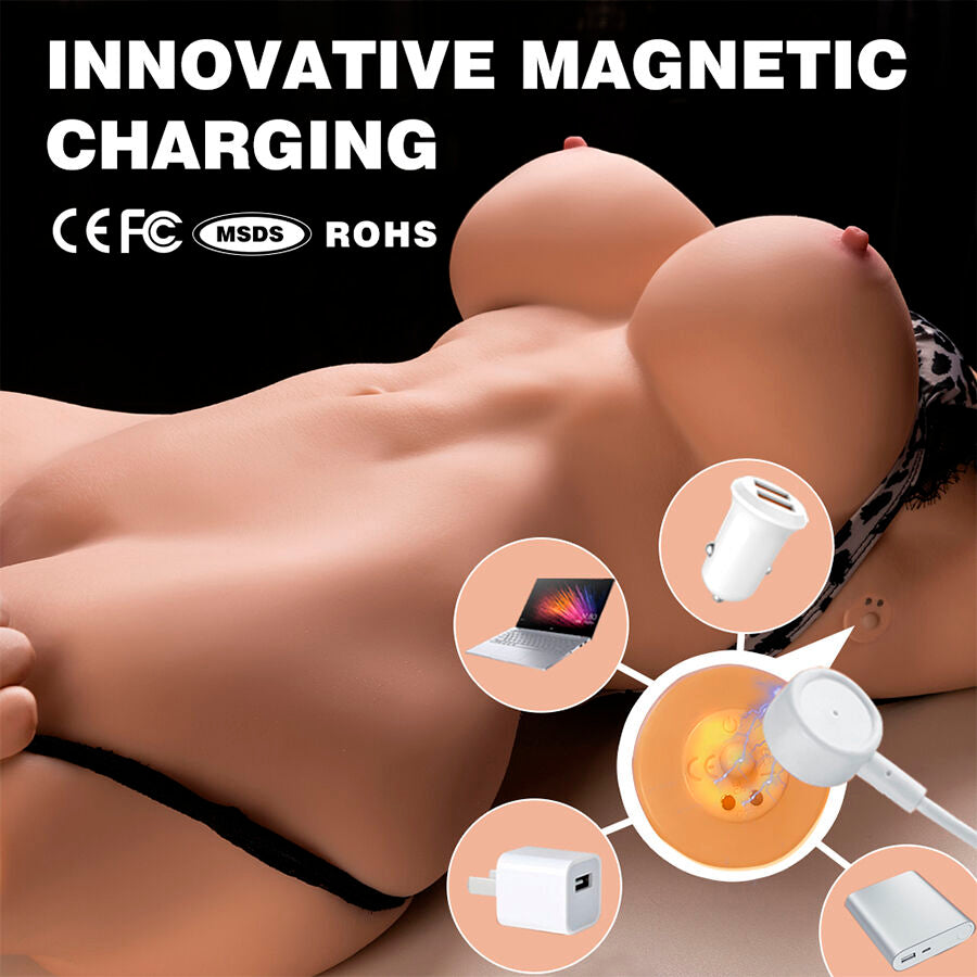 XISE - MURIEL Realistic female torso with thrusting function, 55 cm