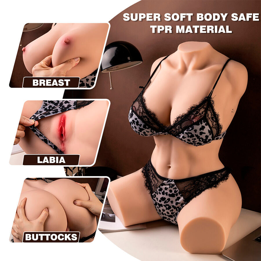 XISE - MURIEL Realistic female torso with thrusting function, 55 cm