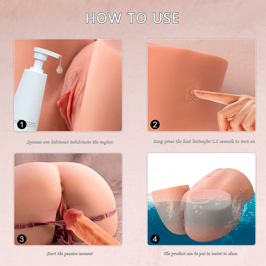 XISE - ETHEL REALISTIC VAGINAL MASTURBATOR WITH MULTI-VIBRATION POSITIONS