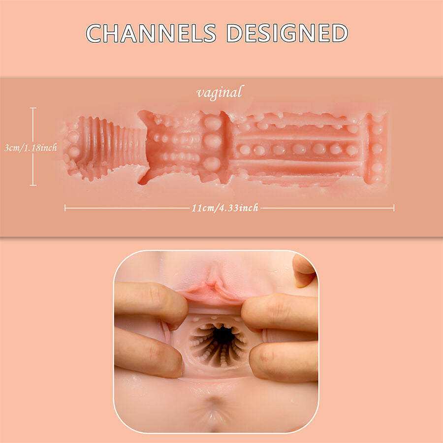 XISE - ETHEL REALISTIC VAGINAL MASTURBATOR WITH MULTI-VIBRATION POSITIONS