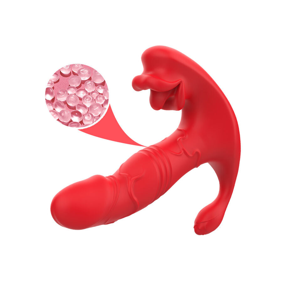 ARMONY - ANALVIBRATOR PANTY C UND G-SPOT STIMULATOR FERNBEDIENUNG ROT