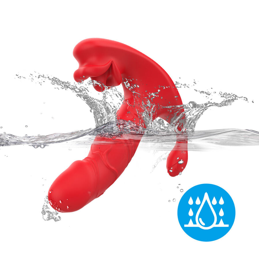 ARMONY - ANALVIBRATOR PANTY C UND G-SPOT STIMULATOR FERNBEDIENUNG ROT