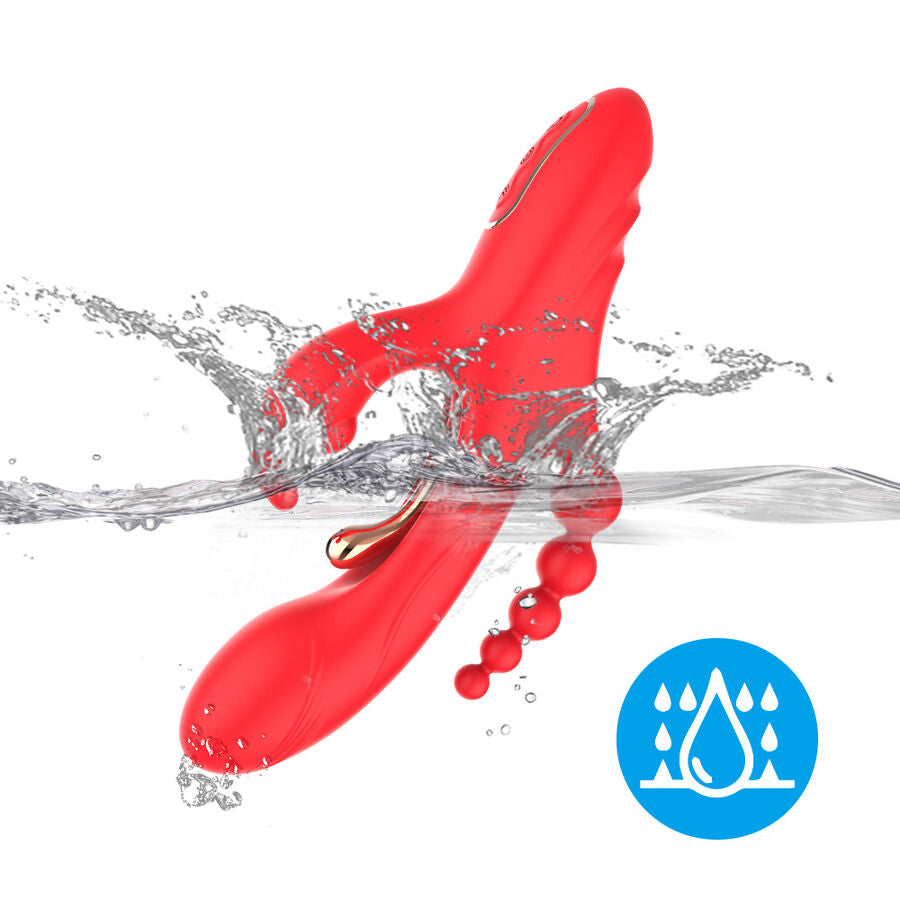 ARMONY - G-PUNKT- UND KLITORIS-STIMULATOR-VIBRATOR ROT