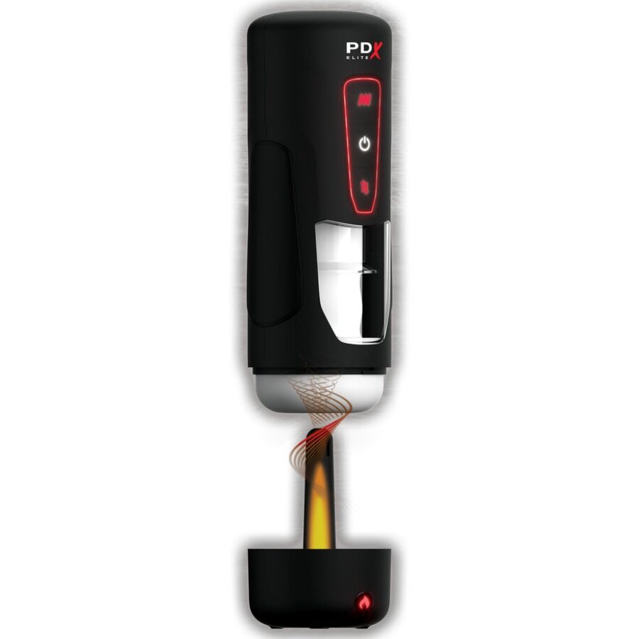 PDX ELITE - MILK ME HOTTER AUTOMATIC MASTURBATOR WITH SHOCK AND HEAT EFFECT VIBRATION