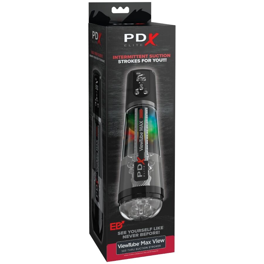 PDX ELITE - VIEWTUBE MAX VIEW AUTOMATIC MASTURN ADR WITH TRANSPARENT SUCTION