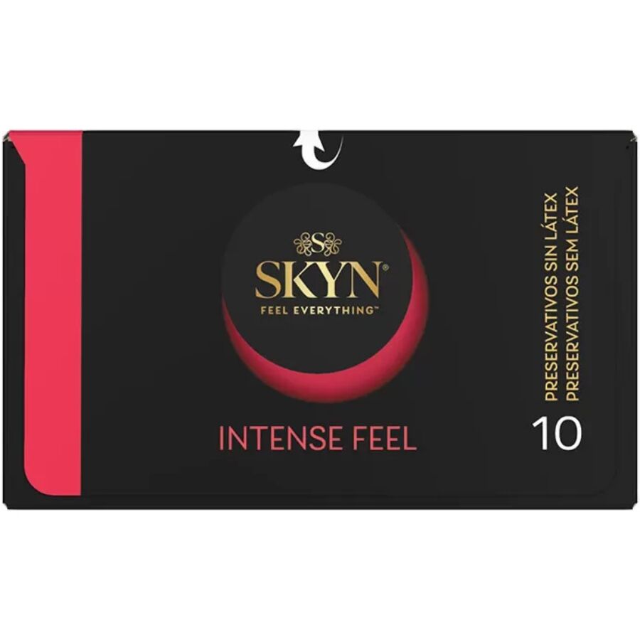 SKYN - CONDOM WITH INTENSE FEEL AND STRUCTURED WAVE DESIGN, 10 UNITS