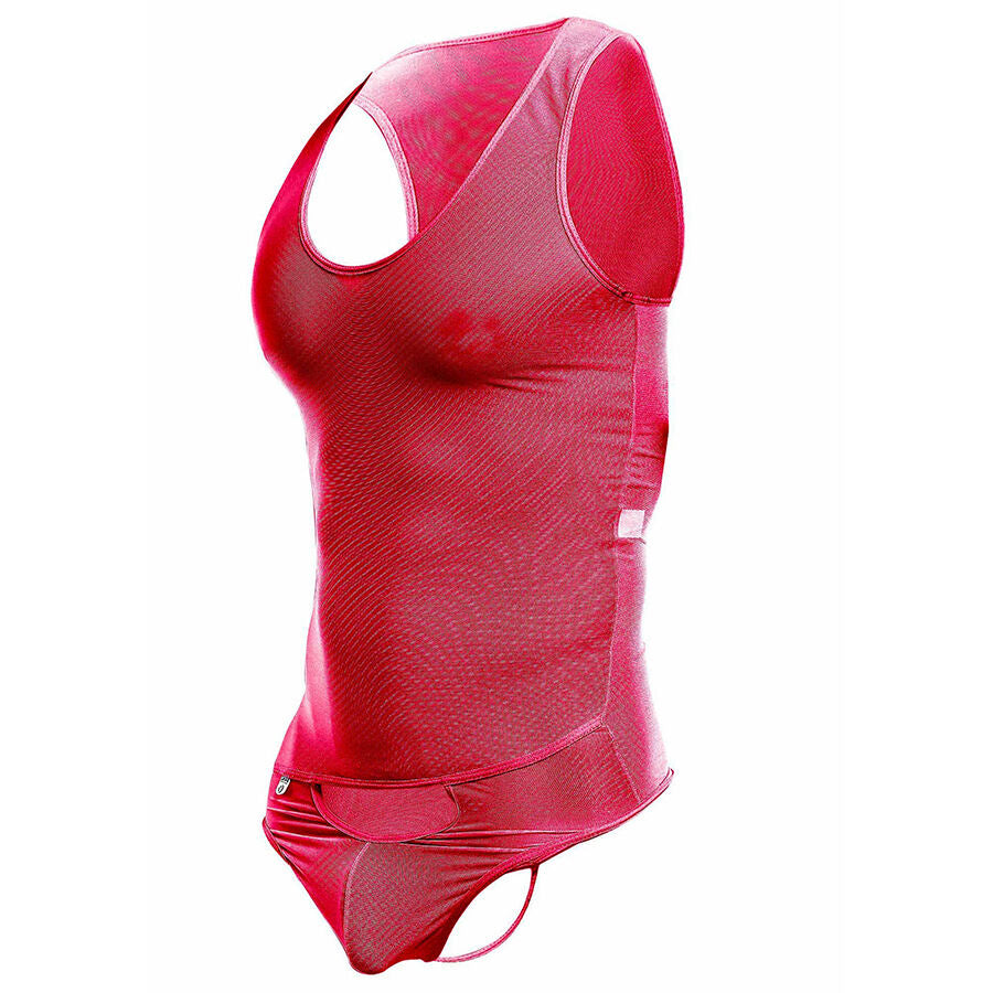 MOB - ROTER TRANSPARENTER BODYSHEE GRÖSSE S/M
