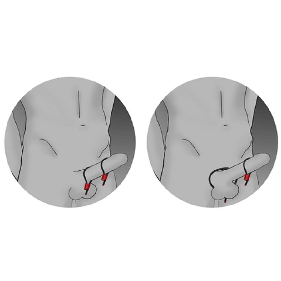 ELECTRASTIM - PRESTIGE ELECTRA LOOPS VERSTELLBARE COCKRINGE ROT