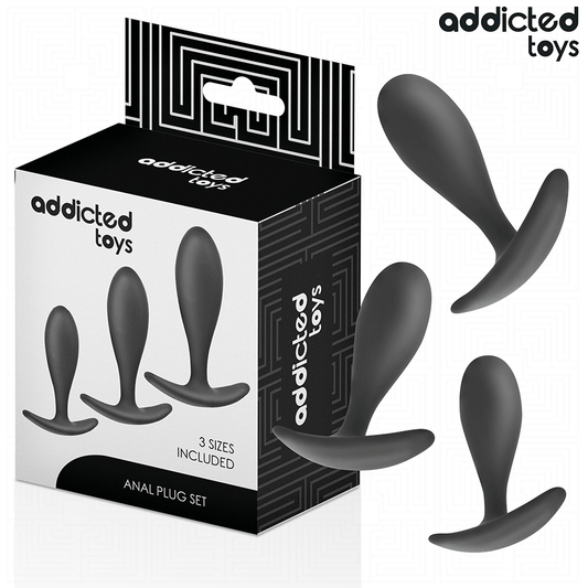 ADDICTED TOYS - 3ER-SET ANALPLUG MODELL 2