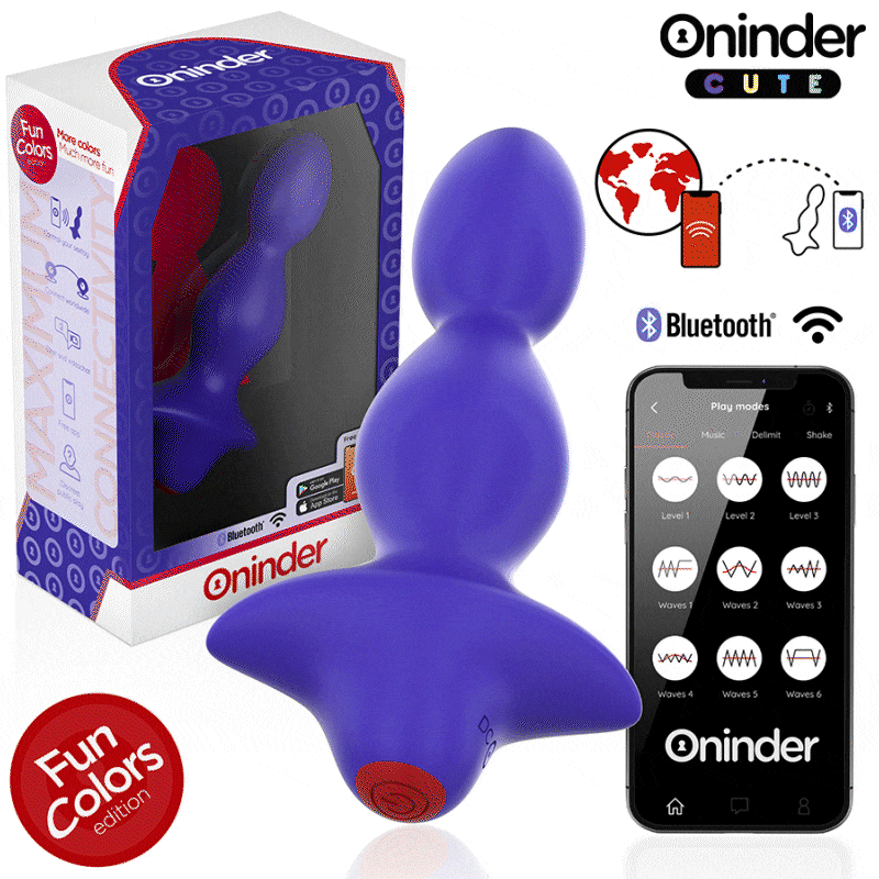 ONINDER CUTE - LOVE BUTT VIBRANT ANAL PLUG DILATATOR - FREE WORLDWIDE APP