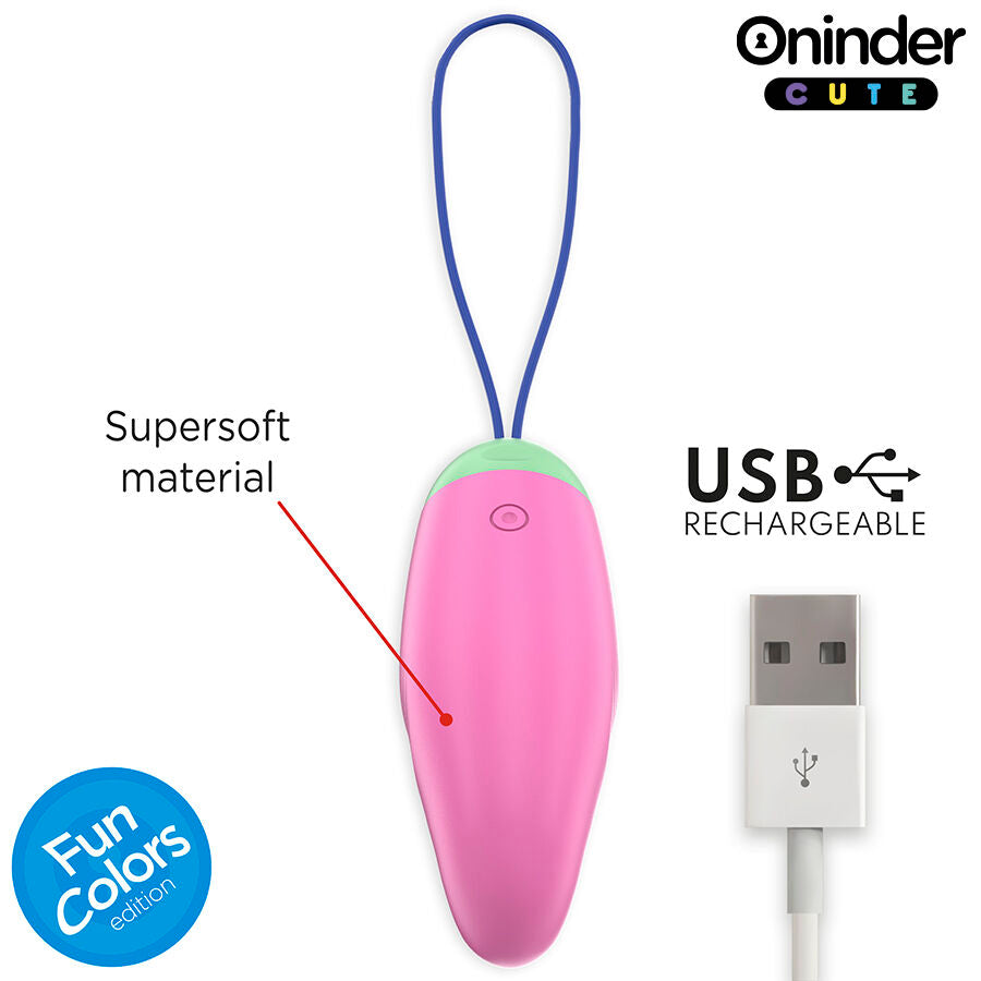 ONINDER CUTE - LOVE PLEASURE VIBRO-ROTIERENDES EI 360° SILIKON - KOSTENLOSE WELTWEITE APP