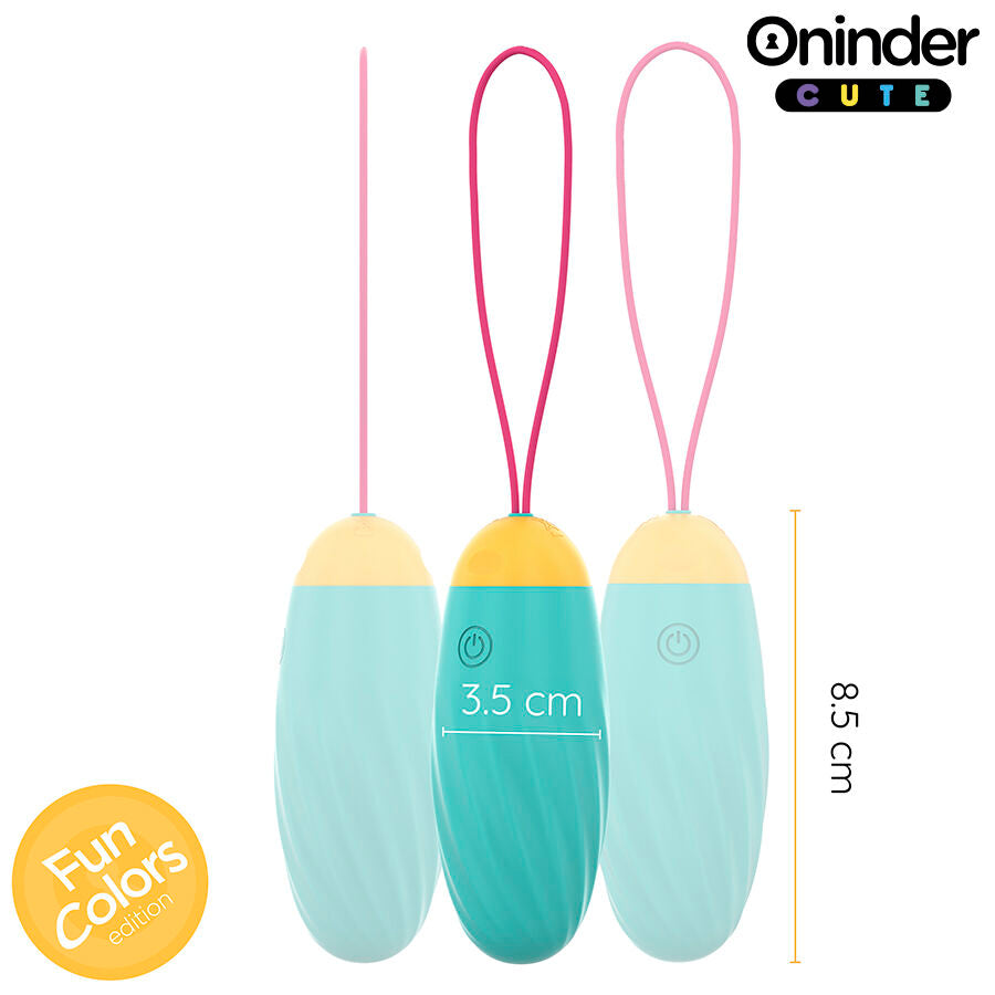 ONINDER CUTE - LOVE PLEASURE VIBRO-ROTATING SILICONE GEMSTONE EGG - FREE WORLDWIDE APP