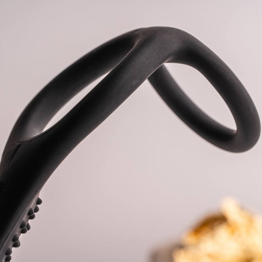 ROCKS-OFF - RO-ZEN RRO ANAL PLUG WITH VIBRANT PENIS RING BLACK