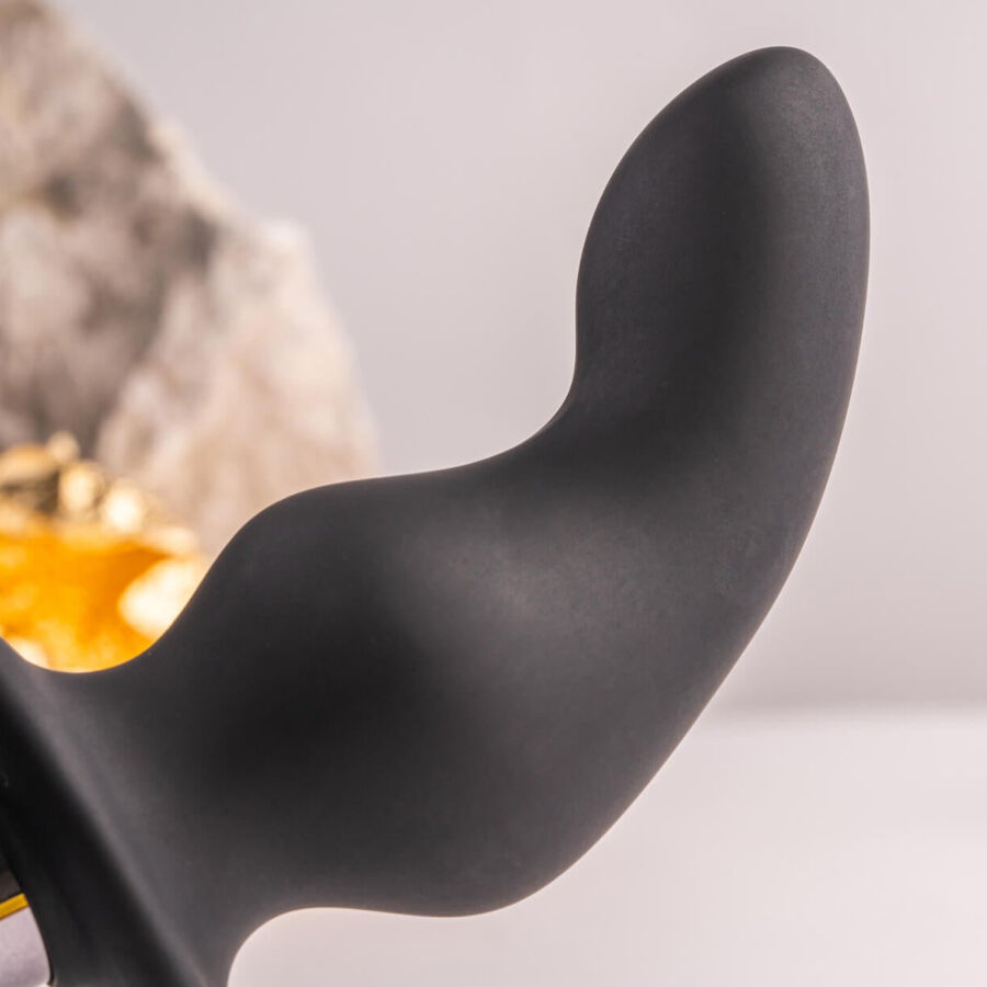 ROCKS-OFF - RO-ZEN RRO ANAL PLUG WITH VIBRANT PENIS RING BLACK