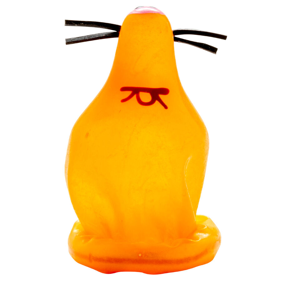 CONDOMERIE - HAND-PAINTED NEW CONDOMS FOX GLUED