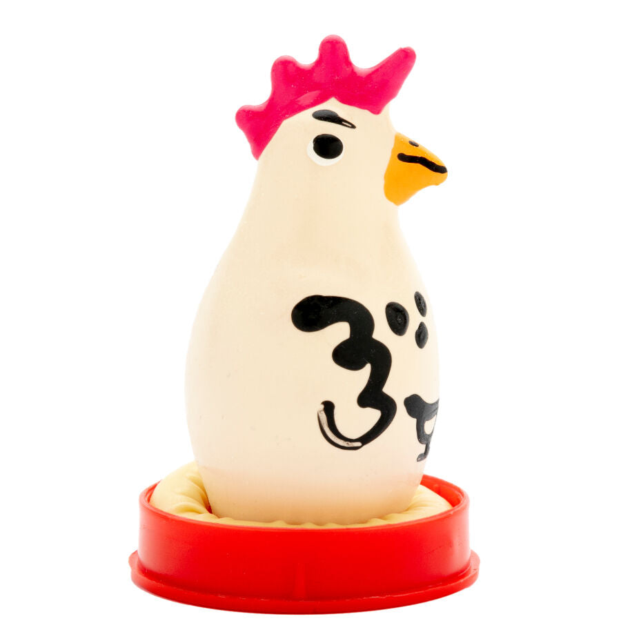CONDOMERIE - HAND-PAINTED NEW CONDOMS COCKY ROOSTER