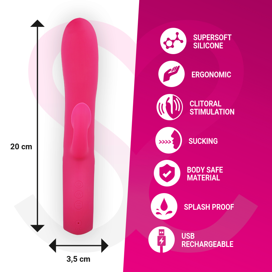 MORESSA - DUSTIN Clitoral Suction and Powerful Vibration, Premium Silicone, Rechargeable