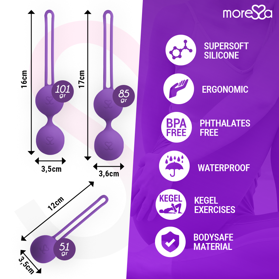 MORESSA - OSIAN SET PREMIUM PURPLE SILICONE
