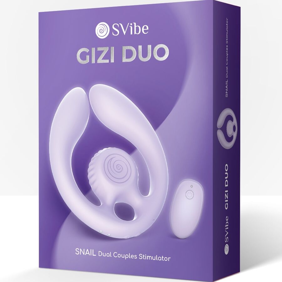 SNAIL VIBE - GIZI DUO PAARSTIMULATOR FERNBEDIENUNG LILA