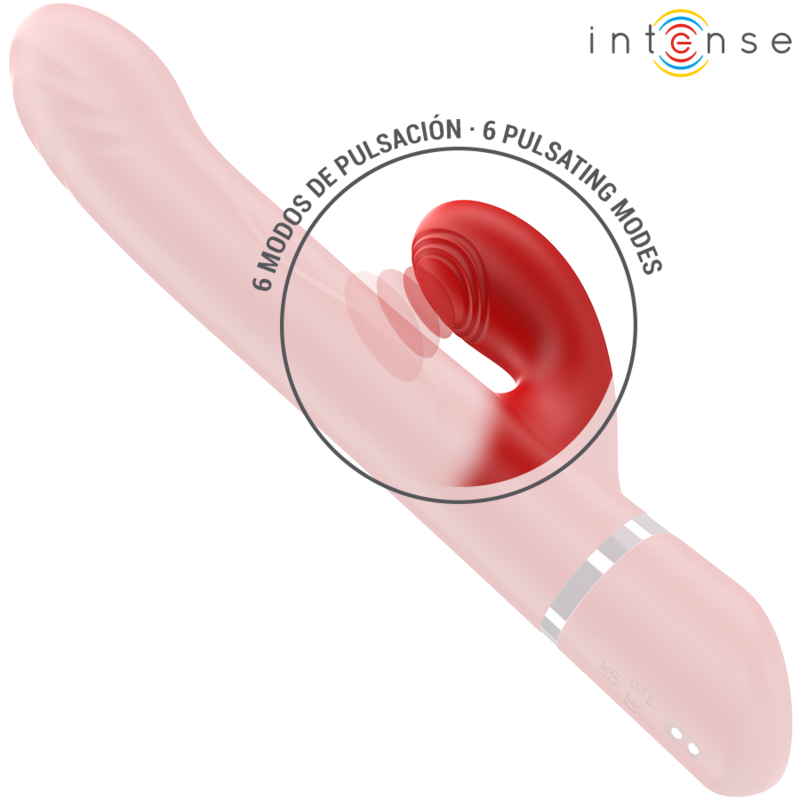 INTENSE - LELE MULTIFUNCTION VIBRATOR ROTATING &amp; OSCILLATION &amp; STIMULATION RED