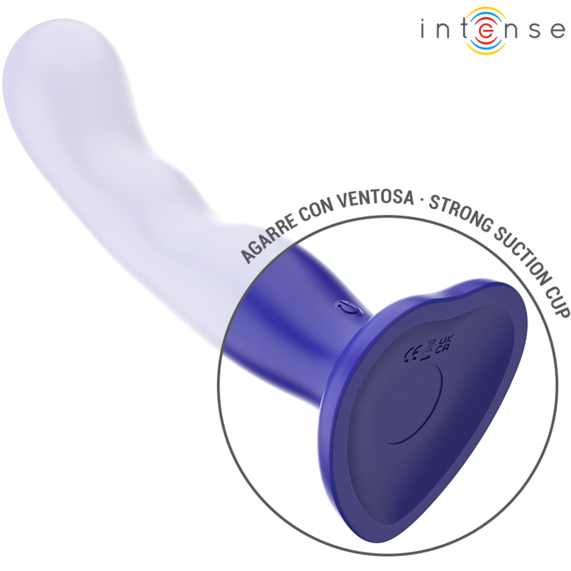 INTENSE - SHORTY VIBRATOR WITH SUCTION CUPS BLUE REMOTE CONTROL