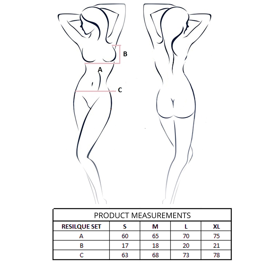 PASSION - RESILQUE BH + STRING SET SCHWARZ L/XL
