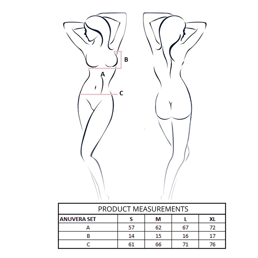 PASSION - ANUVERA BH + STRING SET SCHWARZ S/M