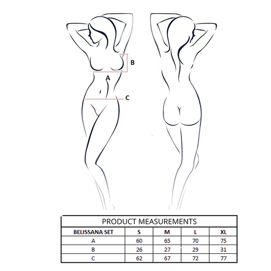 PASSION - BELISSANA BH + STRING SET WEISS S/M