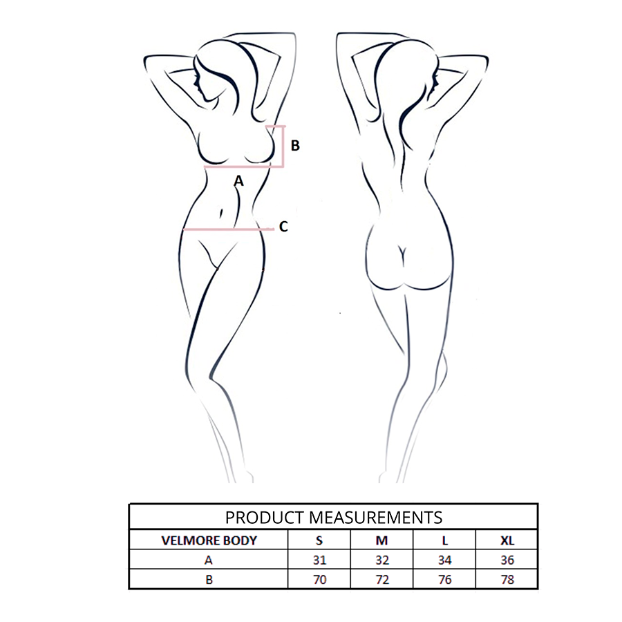 PASSION - VELMORE BODY SCHWARZ L/XL