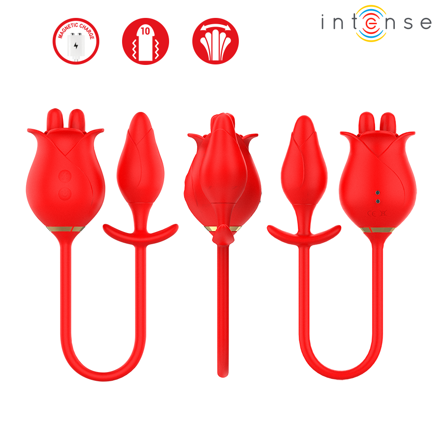 INTENSE - MELANIE DOPPELTER KLITORISSTIMULATOR MIT ZICKZACK-ZUNGE