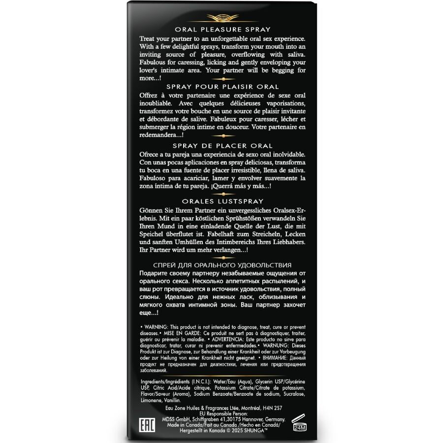 SHUNGA - WAVES PLEASURE SPRAY ORAL SEXUCTIVE WATERMELON 20 ML