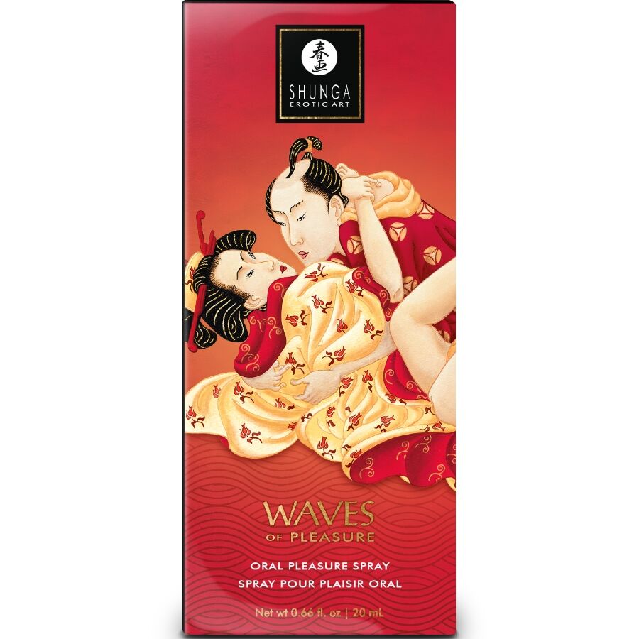 SHUNGA - WAVES PLEASURE SPRAY ORAL SEXUCTIVE STRAWBERRY 20 ML