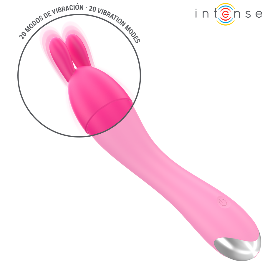 INTENSE - CHER VIBRATOR WITH 20 PATTERNS AND INTERCHANGEABLE ATTACHMENTS