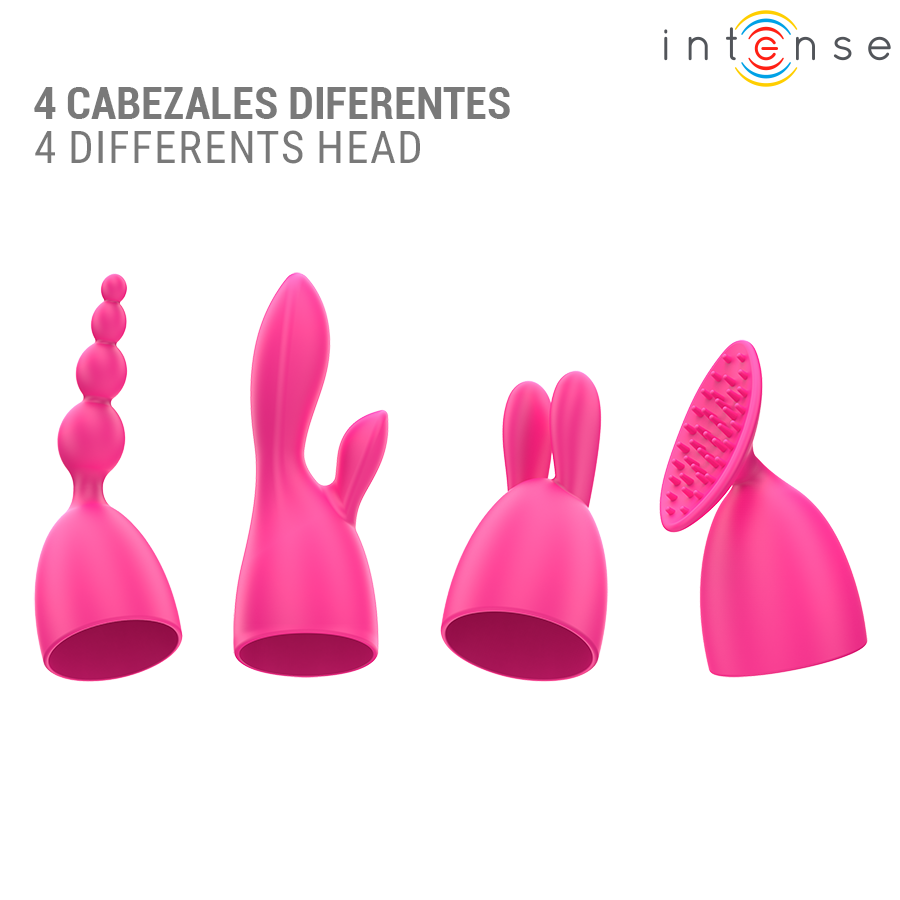 INTENSE - CHER VIBRATOR WITH 20 PATTERNS AND INTERCHANGEABLE ATTACHMENTS